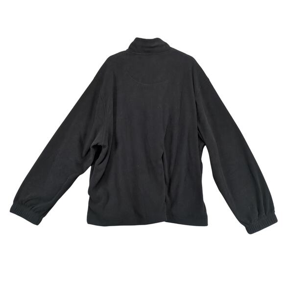 NWT Saddlebred Black 1/4 Zip Fleece Jacket Men's XXL Mock Neck Pockets Casual - Picture 2 of 10